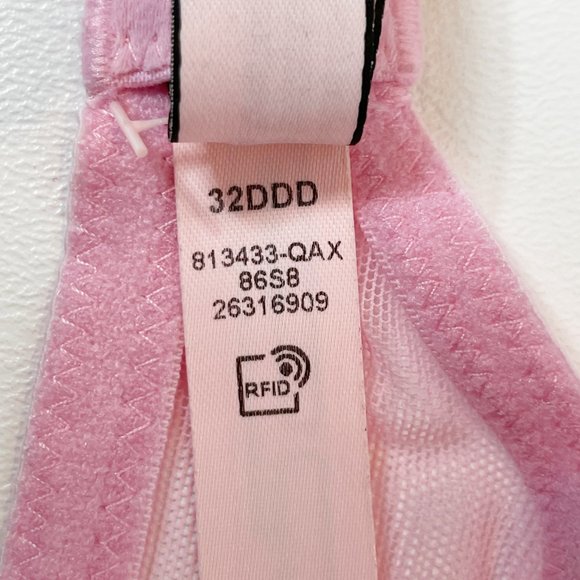 NWOT Victoria's Secret Bra 32DDD Lightly Lined Rockerwire Pink Lace B109 - Picture 10 of 10